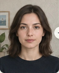 Синтетическая иллюстрация: портрет на домашнем фоне